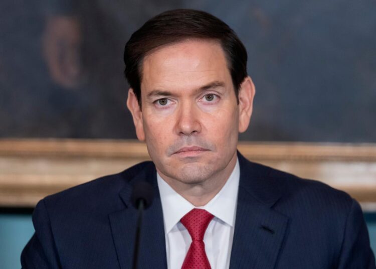 FILE - Secretary of State Marco Rubio attends a signing ceremony for a peace agreement between Rwanda and the Democratic Republic of the Congo at the State Department, June 27, 2025, in Washington. (AP Photo/Mark Schiefelbein, File)
