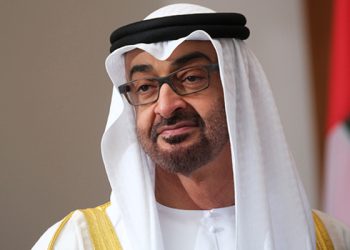 BERLIN, GERMANY - JUNE 11: Mohammed bin Zayed Al Nahyan, the Crown Prince of Abu Dhabi, arrives to meet with German President Frank-Walter Steinmeier at Schloss Bellevue on June 11, 2019 in Berlin, Germany. The Crown Prince will also meet with Chancellor Angela Merkel tomorrow.(Photo by Sean Gallup/Getty Images)